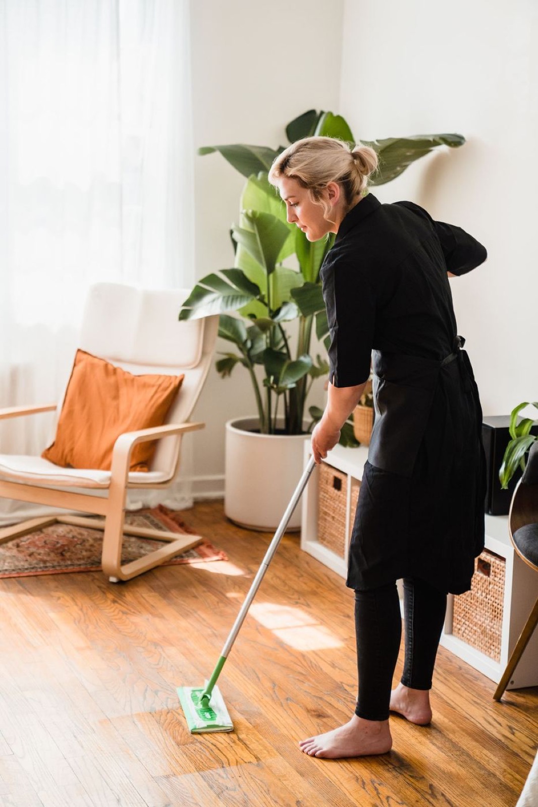 Hardwood floors mopped: residential house cleaning in the Myrtle Beach area